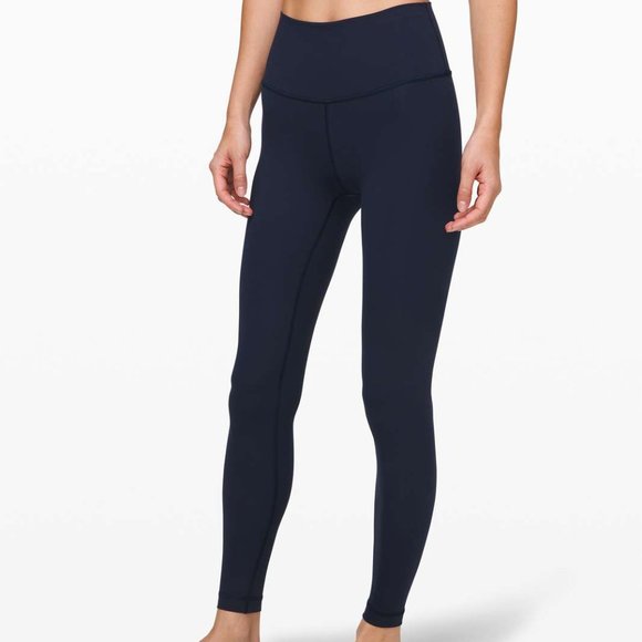 Lululemon Wunder Under High Rise Tight - True Navy 8 28" - Picture 1 of 6